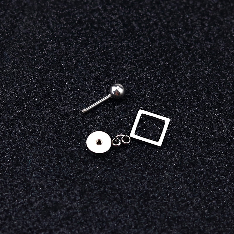 Small Square Pendant Drop Earrings Women Gifts Earring Cute Girls Eardrop