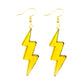 Lightning Acrylic Large Drop Earrings Cartoon Art Women Party Jewelry Ear