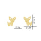 Simple And Stylish Stud Earrings For Women Cute Stainless Steel Golden Animal