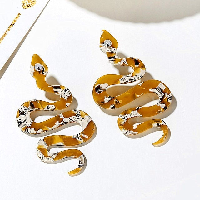 19 Styles Acrylic Cat Snake Flamingo Drop Earrings Women Travel Fashion Cartoon