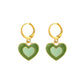 29 Styles Checkerboard Heart Lock Dangle Earrings Fashion Party Girls Pendant