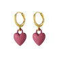 29 Styles Checkerboard Heart Lock Dangle Earrings Fashion Party Girls Pendant