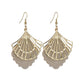 Frosted Shell Pattern Dangle Earrings Fashion Party Girls Pendant Earrings Women