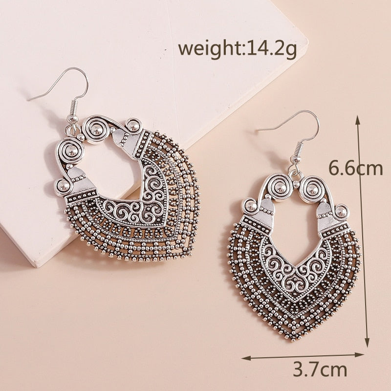 Antique Retro Style Hoop Earrings Women Gifts Earring Cute Girls Eardrop Jewelry