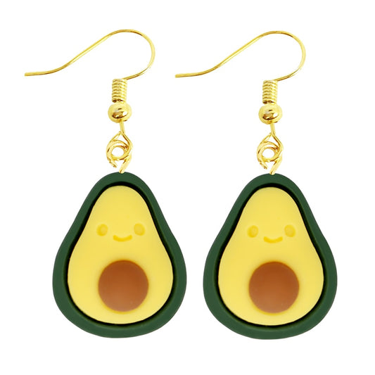 Funny Cute Avocado Drop Earrings Women Creativity Jewelry Cute Earring Girls