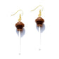Chocolate Resin Candy Lollipop Drop Earrings Cartoon Ear Pendants Accessories