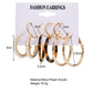 5pairs Boho Mixed Hoop Earrings Fashion Women Summer Party Jewelry Girls Gifts