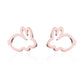 Rabbit Stainless Steel Stud Earrings for Women Animal Jewelry Earrings Female