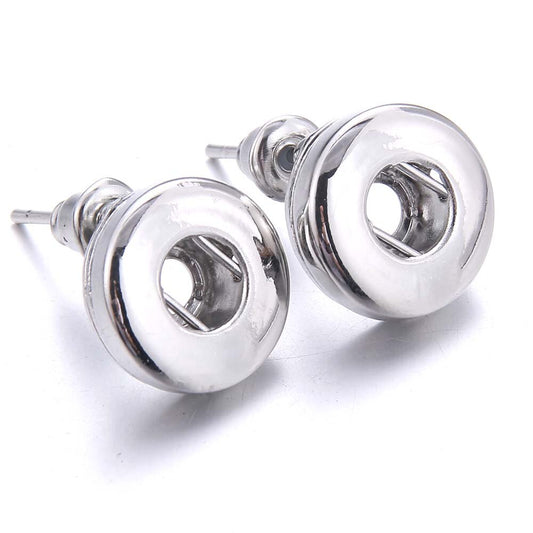 Minimalistic Snap Button Stud Earrings for Fashion Stylish Jewelry Drop Earrings