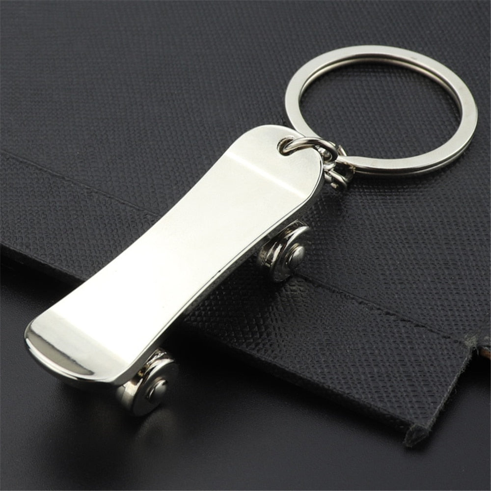 5 Styles Simulation Scooter Keychain Stainless Steel Keyring Charms For Women