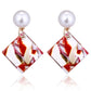 Simple Square Acrylic Pendant Drop Earrings Women Girl Party Gift Fashion Ear