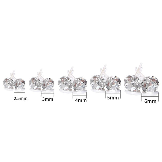 20 Pairs 3mm Mixed Crystal Earrings Cartoon Ear Pendants Accessories Women Art