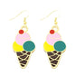 Ice Cream Drop Earrings Cartoon Ear Pendants Accessories Women Art Jewelry
