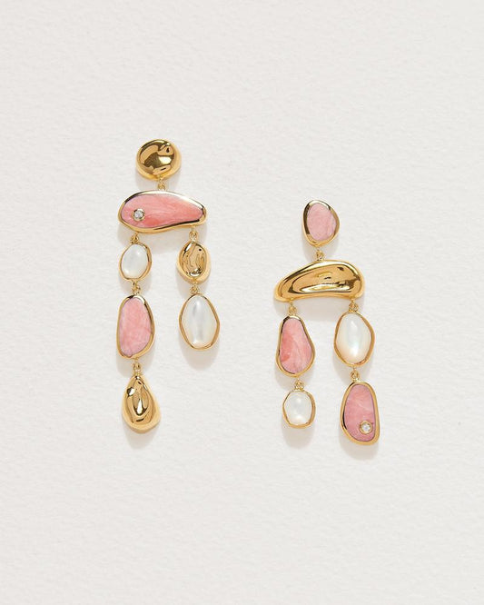 Irregular Pearly Pink Drop Earrings Jewelry For Women Fashion Accessories Trendy