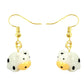 Baby Cow Drop Earrings Cartoon Art Women Party Jewelry Ear Fashion Pendant