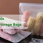 1pc Silicone Food Storage Bag Reusable Stand Up Zip Shut Bag Containers Fresh