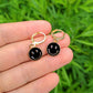 Black Smile Pendant Drop Earrings Women Girl Fashion Trendy Jewelry Accessories