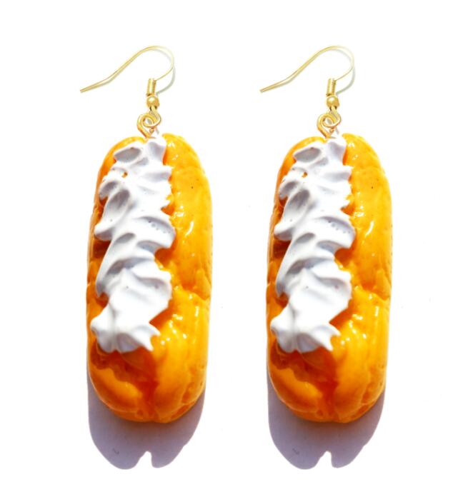 Eclair Drop Earrings Cartoon Art Women Party Jewelry Ear Fashion Pendant