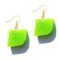 Kiwi Slice Resin Handmade Drop Earrings Cartoon Art Women Party Jewelry Ear