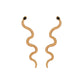 Serpentine Design Stud Earrings for Women Girls Ear Studs Jewelry Gift Fashion