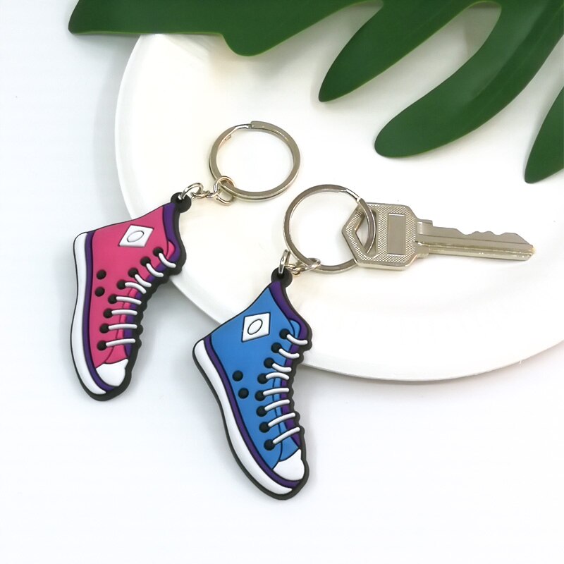 13 Styles shoe glasses popcorn ice cream Rainbow Keychain Party Gift Cute