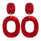19 Styles Geometric Acrylic Irregular Hollow Circle Square Drop Earrings Modern