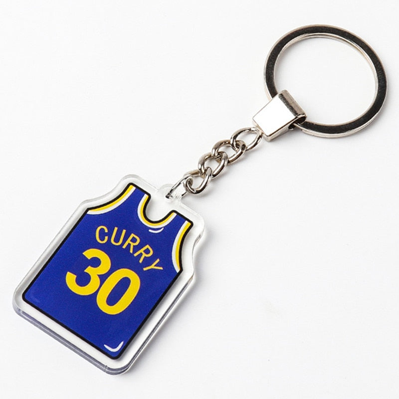 15 Styles Creative Jersey Keychain Pendant Key Chain Gift Basketball Fan Jewelry