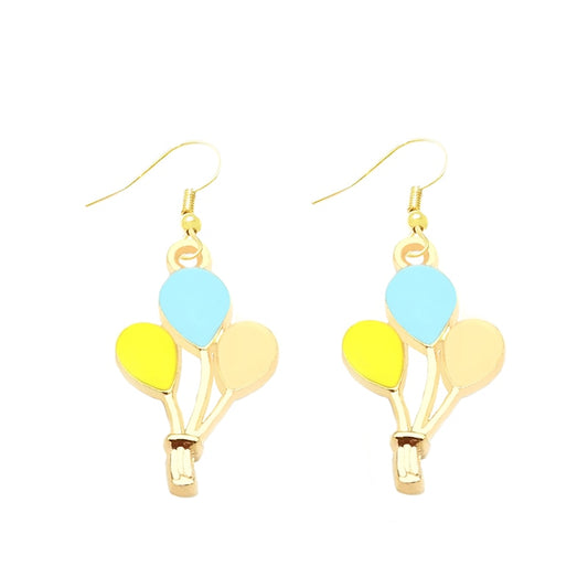 Balloons Design Drop Earrings Cartoon Art Women Party Jewelry Ear Fashion