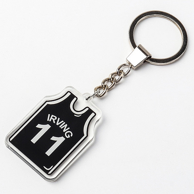 15 Styles Creative Jersey Keychain Pendant Key Chain Gift Basketball Fan Jewelry