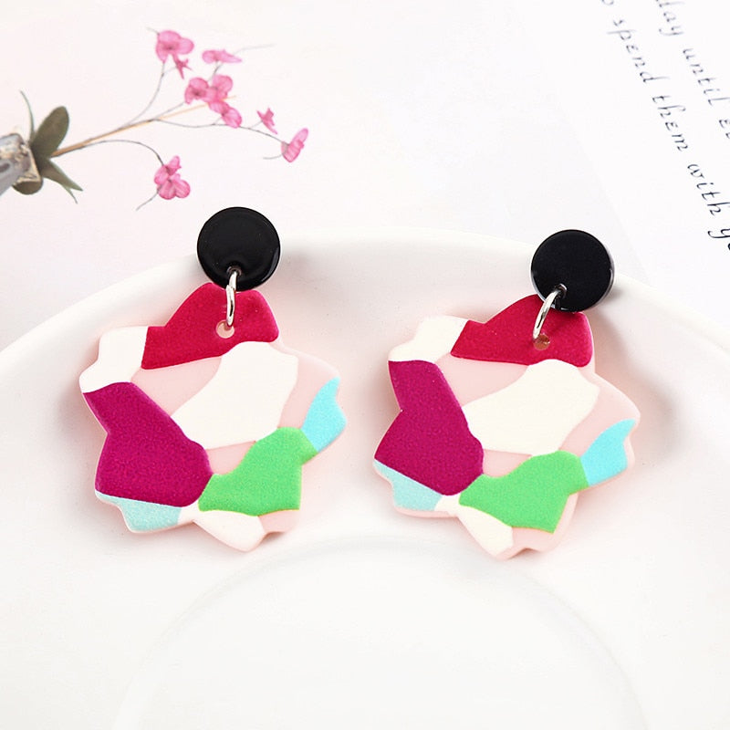 51 Styles Robot Donut Panda Lightning Drop Earrings Women Travel Fashion Cartoon