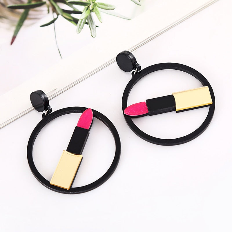 51 Styles Robot Donut Panda Lightning Drop Earrings Women Travel Fashion Cartoon