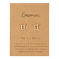 1Pair 12 Constellation Zodiac Sign Cartilage Stainless Steel Stud Earrings Women