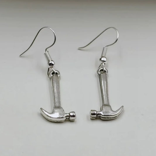 Metal Hammer Drop Earrings Women Party Wedding Jewelry Dangle Gifts Earrings