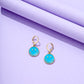 Blue Smile Pendant Drop Earrings Women Girl Fashion Trendy Jewelry Accessories
