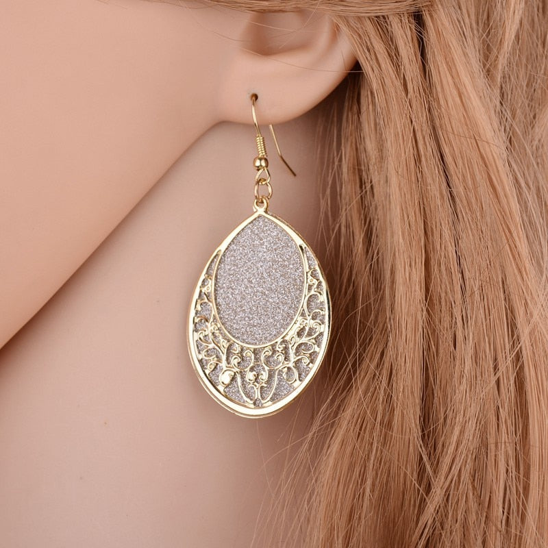 Frosted Acrylic Dangle Earrings Fashion Party Girls Pendant Earrings Women