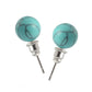 5 Colors Natural Stone Earrings Round Beads Stud Earrings Women Fashion Modern