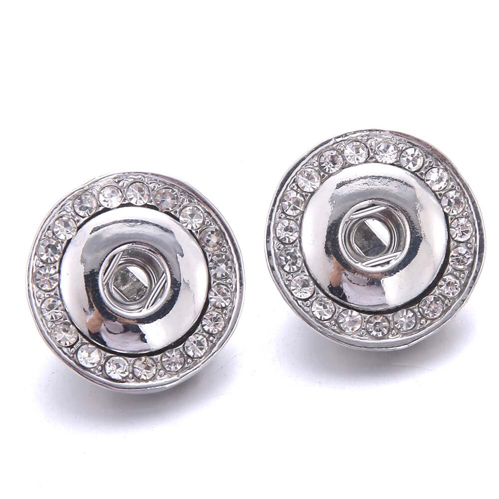 Rhinestone Button Stud Earrings for Fashion Stylish Jewelry Drop Earrings