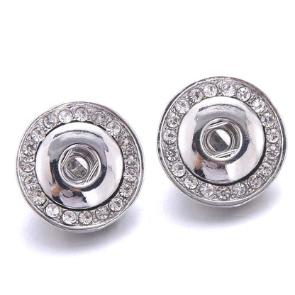 Rhinestone Button Stud Earrings for Fashion Stylish Jewelry Drop Earrings