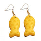 Fish Crackers Drop Earrings Cartoon Art Women Party Jewelry Ear Fashion Pendant