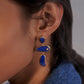 Irregular Royal Blue Drop Earrings Jewelry For Women Fashion Accessories Trendy