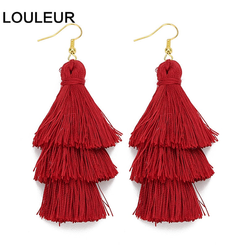 22 Styles Layered Bohemian Tassel Dangle Earrings Women Fashion Modern