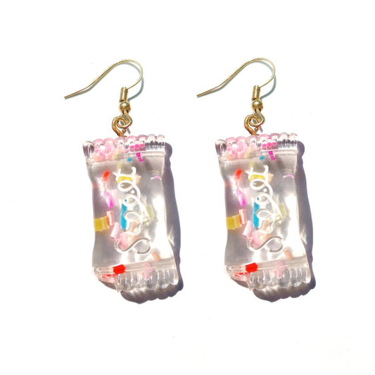 Resin Handmade Candy Drop Earrings Cartoon Art Women Party Jewelry Ear Fashion