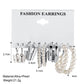 6 Styles 5-6 Pairs Set Butterfly Pearl Hoop Drop Dangle Earrings Trendy Women