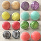 Trendy Cute Small Round Acrylic Stud Earrings for Women Fashion Jewelry