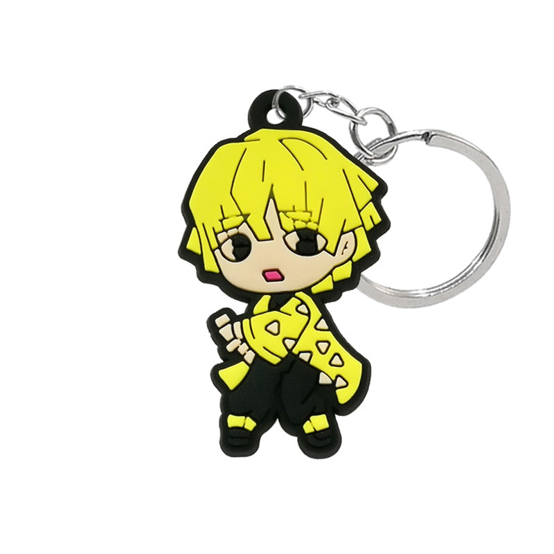 21 Styles Key Chain Cartoon Figure Anime Key Ring Key Holder Kids Toy Pendant