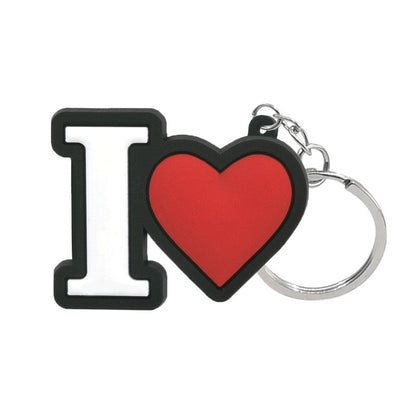 I Love Keychain Party Gift Cute Keyring Cartoon DIY Jewelry Souvenir