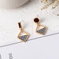 12 Styles Geometric Brown Acrylic Dangle Earrings Women Party Wedding Jewelry
