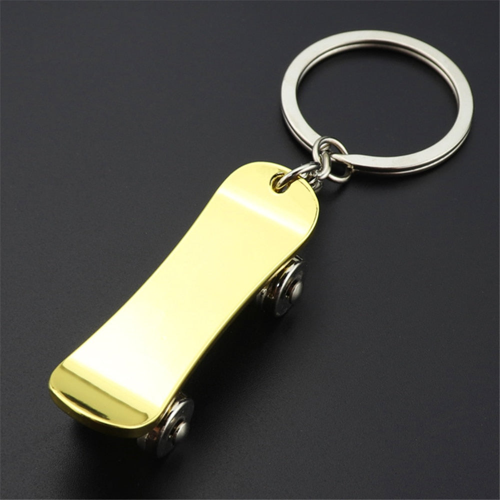 5 Styles Simulation Scooter Keychain Stainless Steel Keyring Charms For Women