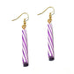 Purple Caramel Stick Drop Earrings Cartoon Art Women Party Jewelry Ear Fashion