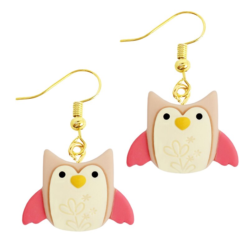 Cute Owl Drop Earrings Women Art Fashion Cartoon Earrings Creative Jewelry